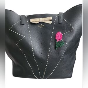 On Purpose Embroidered Leather Tote